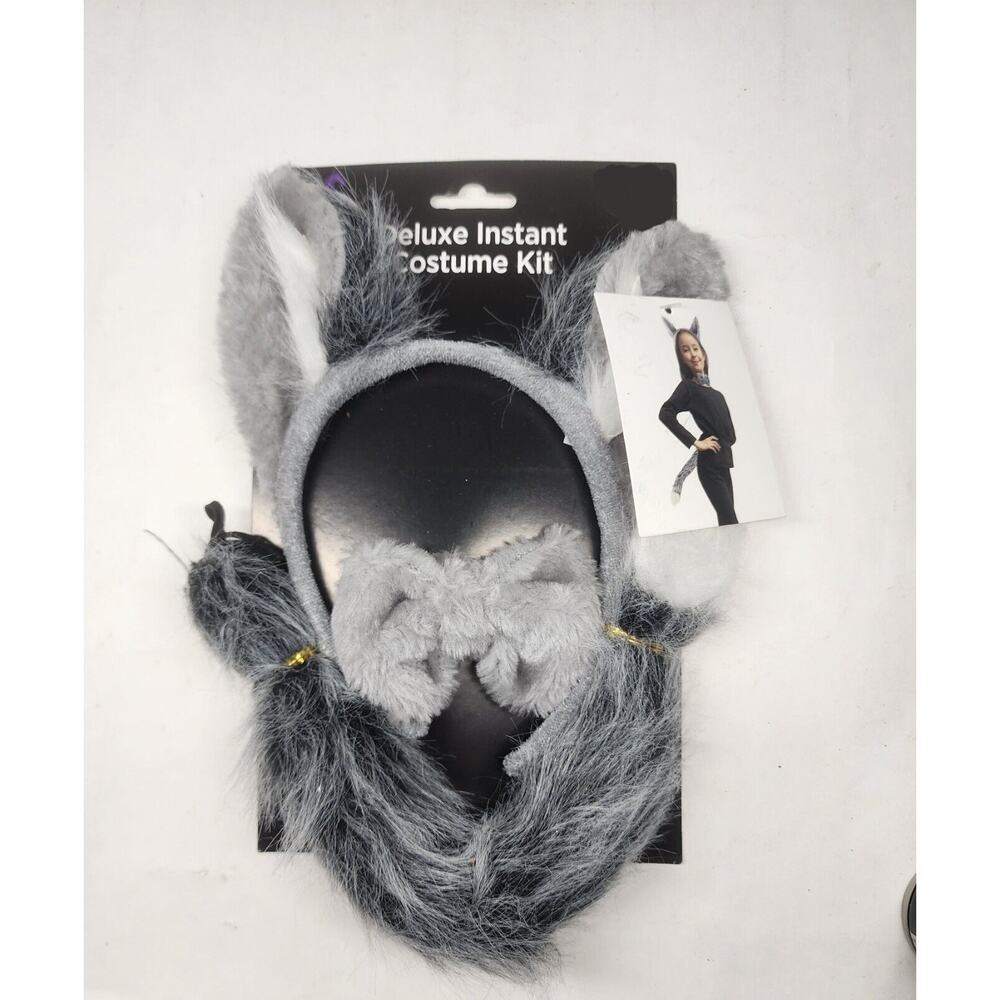 Happy Halloween Wolf 🐺 Costume Accessories - Headpiece/Bow Tie/Tail - NEW